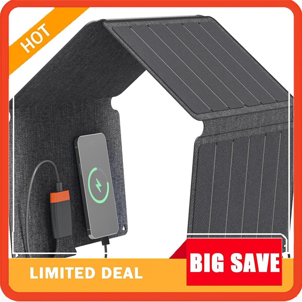 Solar Charger Panel Foldable - 36W Foldable Solar Panel, Portable Solar