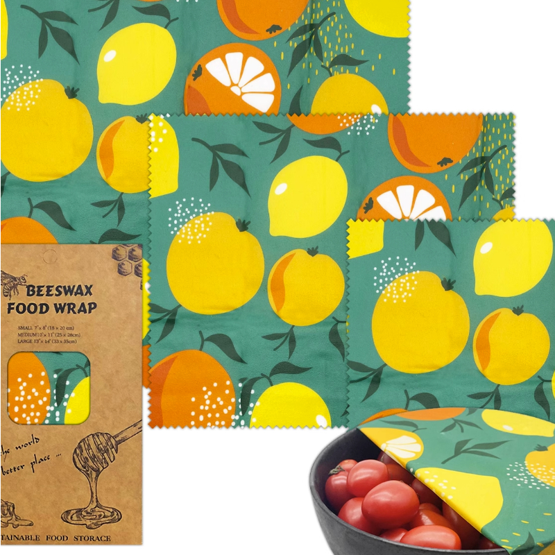 3PC/SET Environmental Organic  - Beeswax Wrap Reusable 리뷰 및 가격