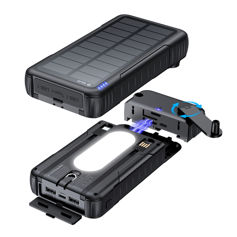 Hand Crank Solar Power Bank Ou - Solar Charger Panel Foldable 리뷰 및 가격