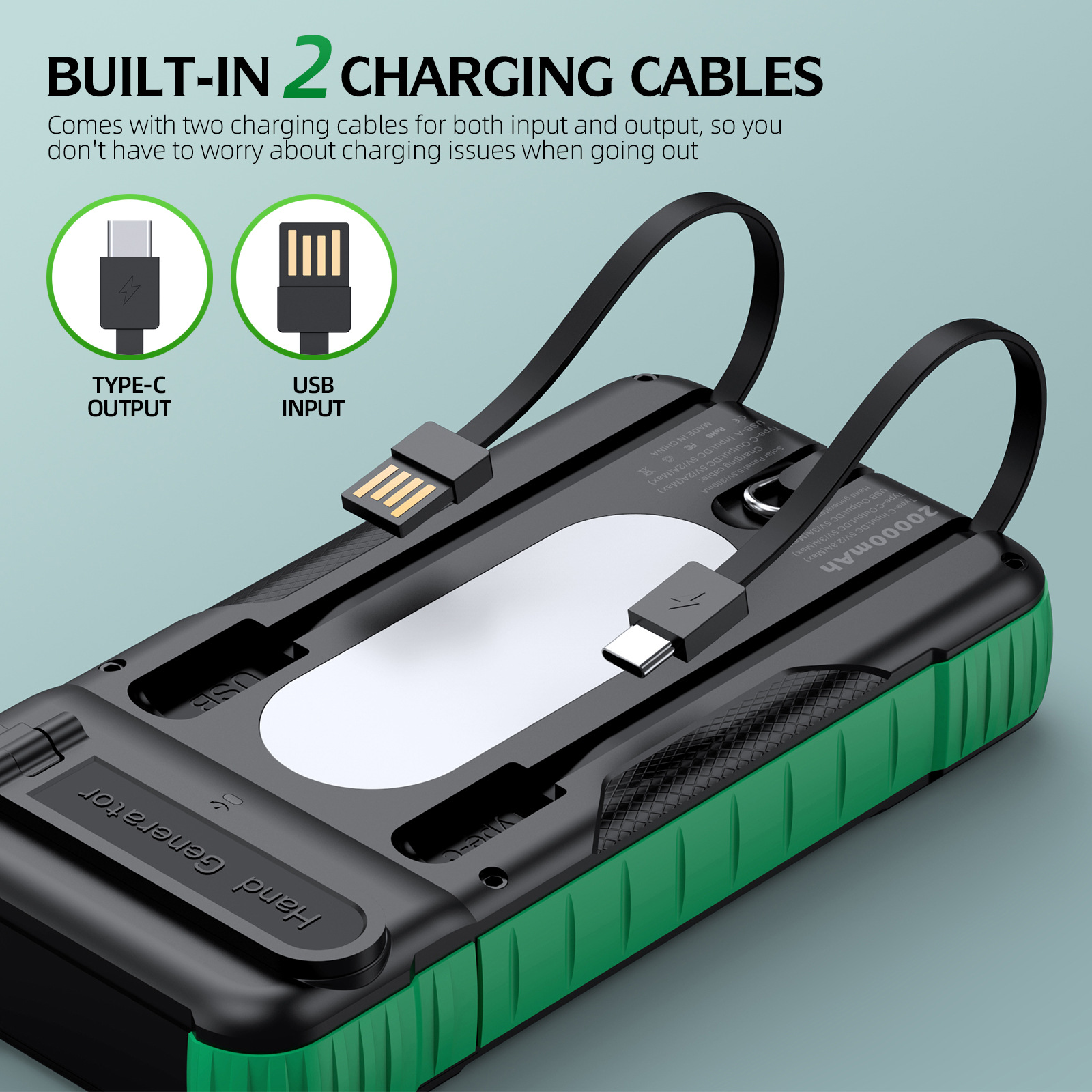 Hand Crank Solar Power Bank Ou - Solar Charger Panel Foldable 리뷰 및 가격