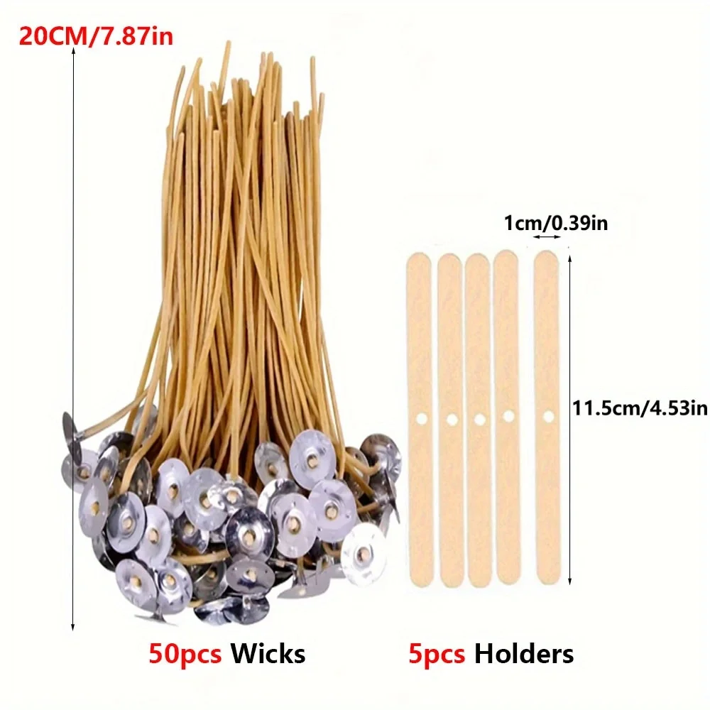 Candle Wicks 50 PCS 8 Inch Hem - Beeswax Wrap Reusable 리뷰 및 가격