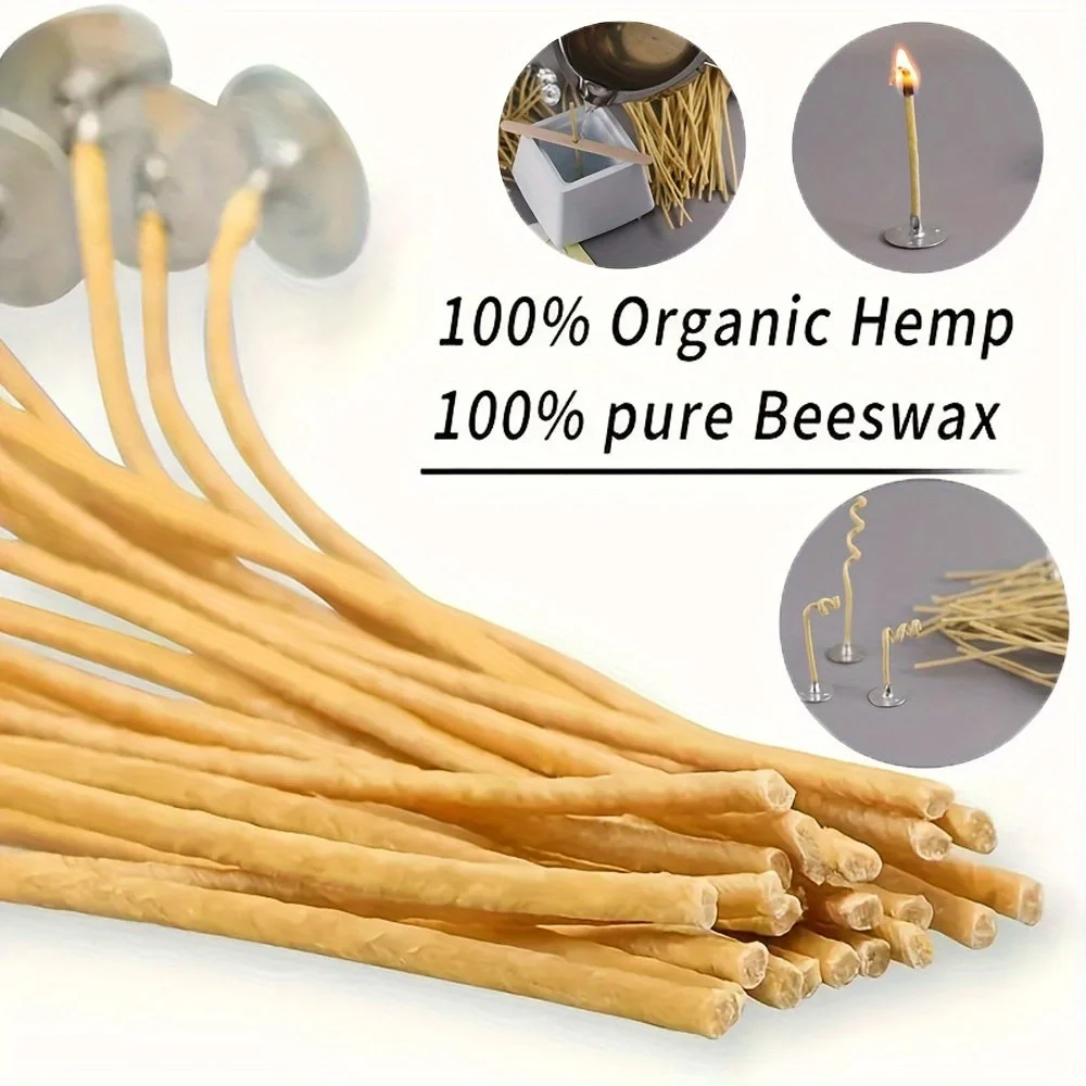 Candle Wicks 50 PCS 8 Inch Hem - Beeswax Wrap Reusable 리뷰 및 가격