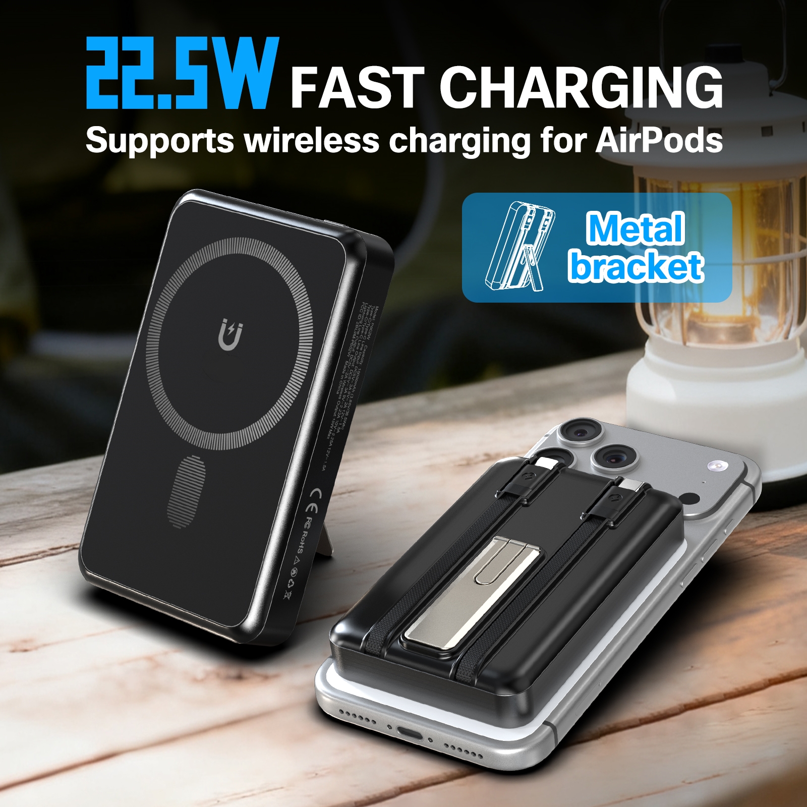 10000mAh Magnetic Wireless Pow - Solar Charger Panel Foldable 리뷰 및 가격