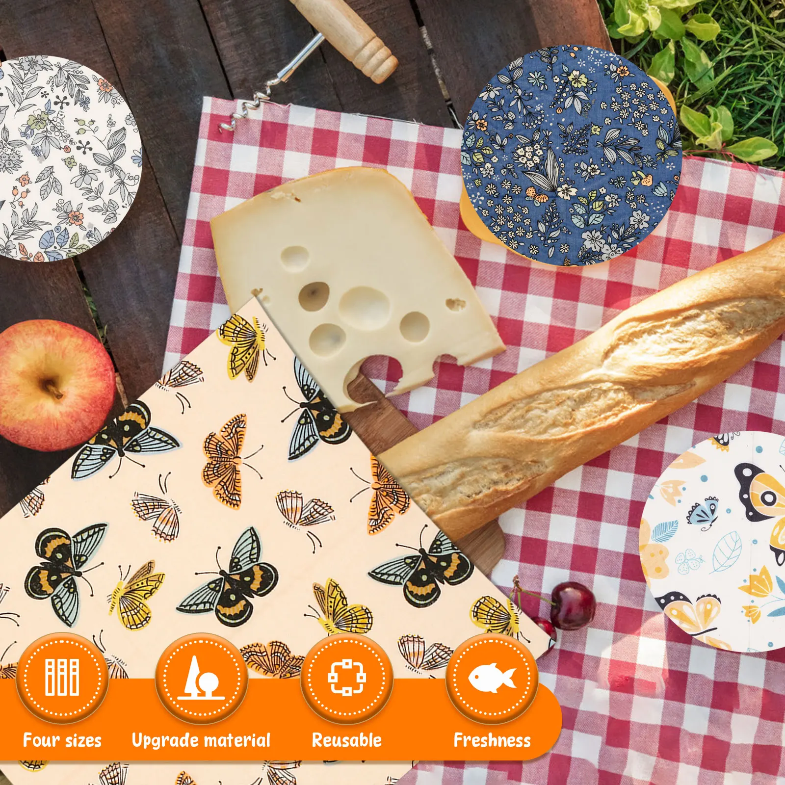 11 Pcs Beeswax Food Wrap Set R - Beeswax Wrap Reusable 리뷰 및 가격