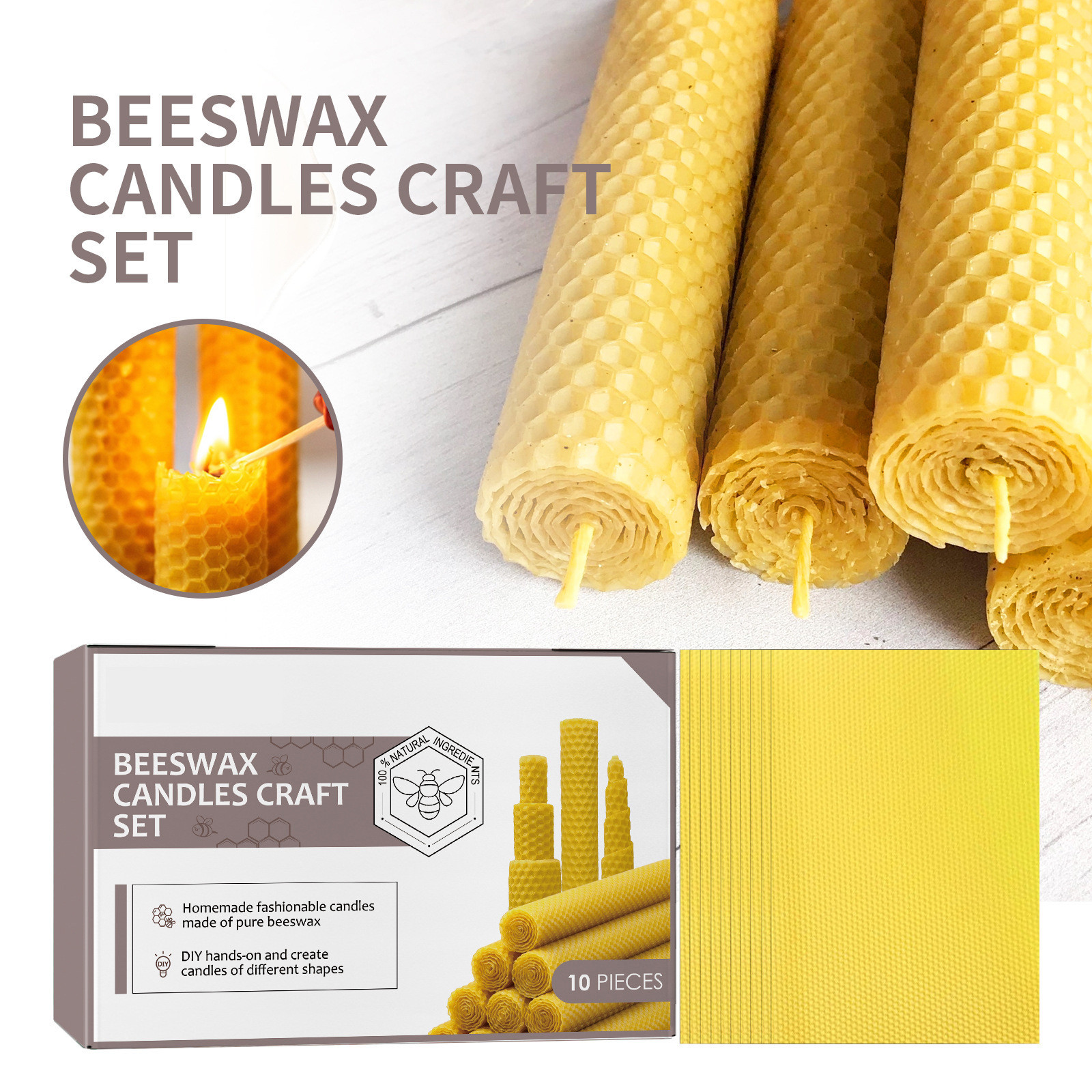 10/20/30pcs Natural Beeswax Sh - Beeswax Wrap Reusable 리뷰 및 가격