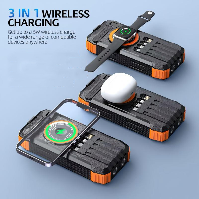 20000mAh Hand Crank Solar Powe - Solar Charger Panel Foldable 리뷰 및 가격