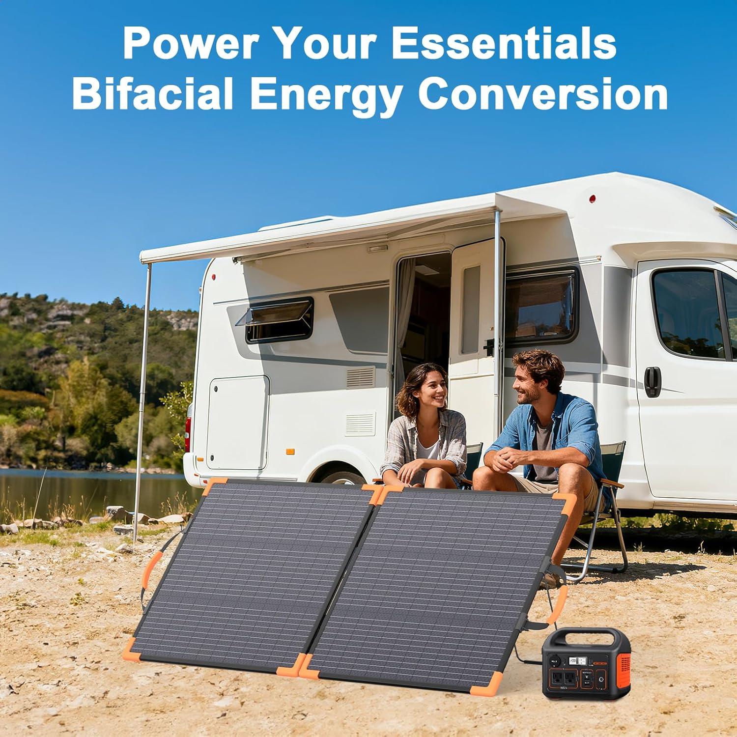 100W Bifacial Portable Solar P - Solar Charger Panel Foldable 리뷰 및 가격