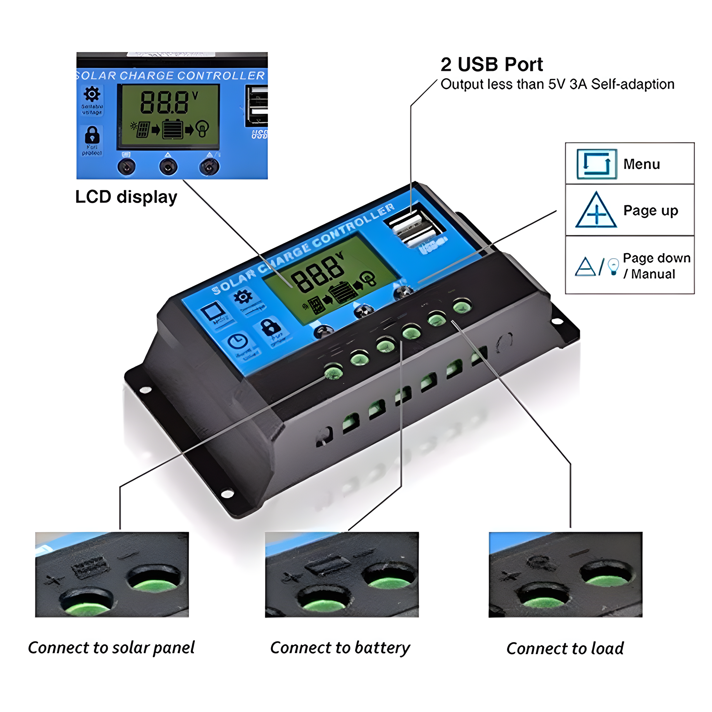 Solar Charge and Discharge Con - Solar Charger Panel Foldable 리뷰 및 가격